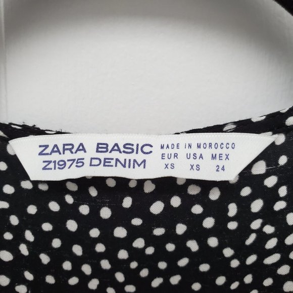 ZARA Basics - Polka Dot Wrap Dress - XS - Picture 3 of 3
